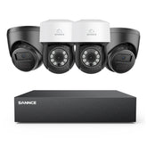 5MP 8 Channel PT Security Camera System - Hybrid 5-in-1 DVR, Pan & Tilt CCTV Camera, 100 ft Night Vision, Motion Detection, Outdoor, Waterproof